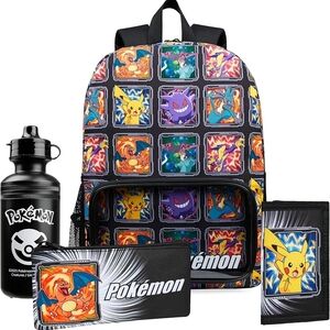 Pokemon Multicolor Kids Backpack Set